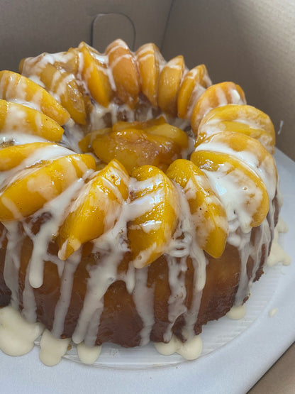 Peach Cobbler Pound Cake recipe